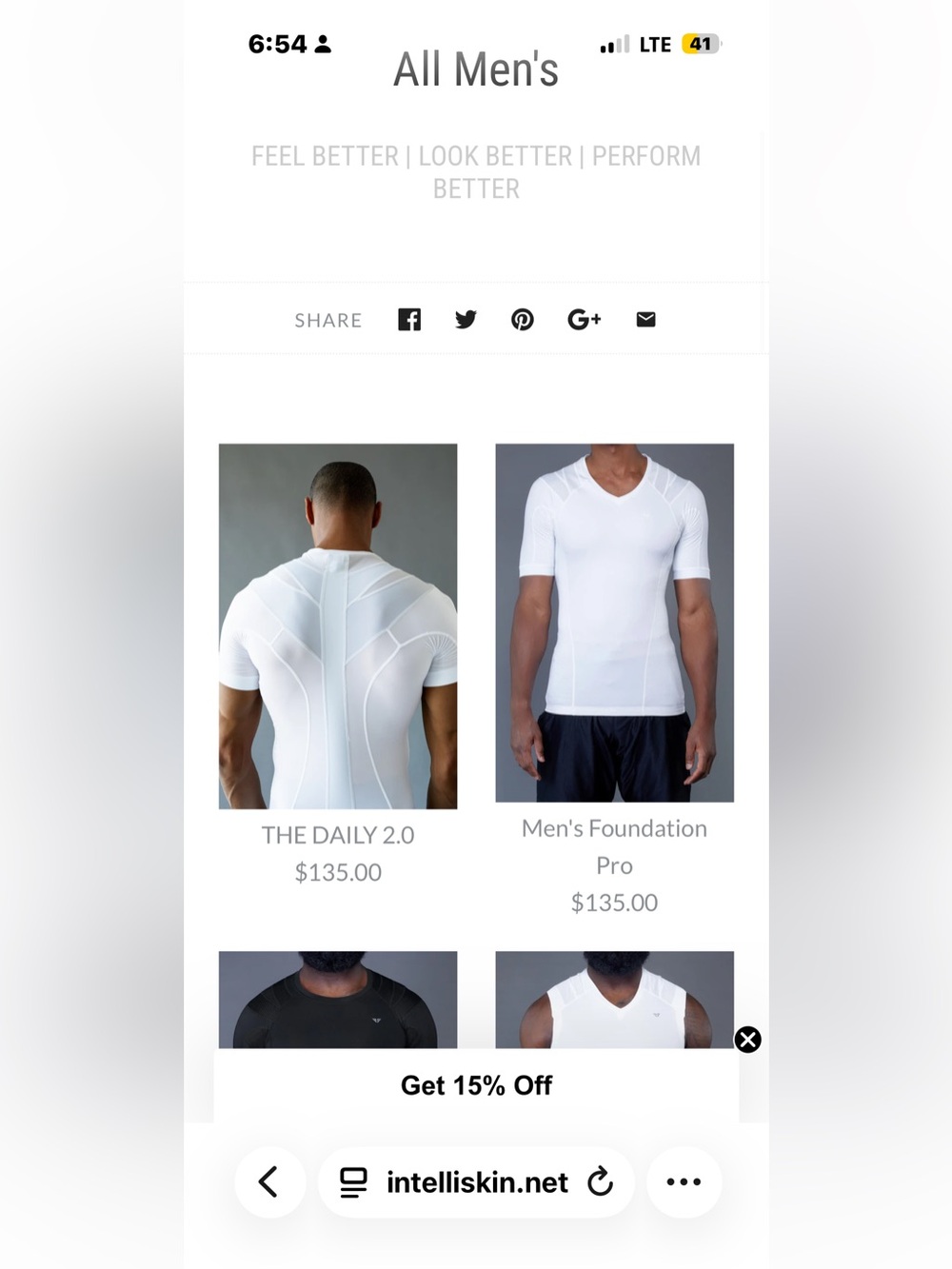 3 intelliskin men’s tops